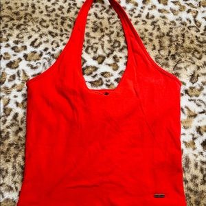 ⭐️red hollister halter top⭐️